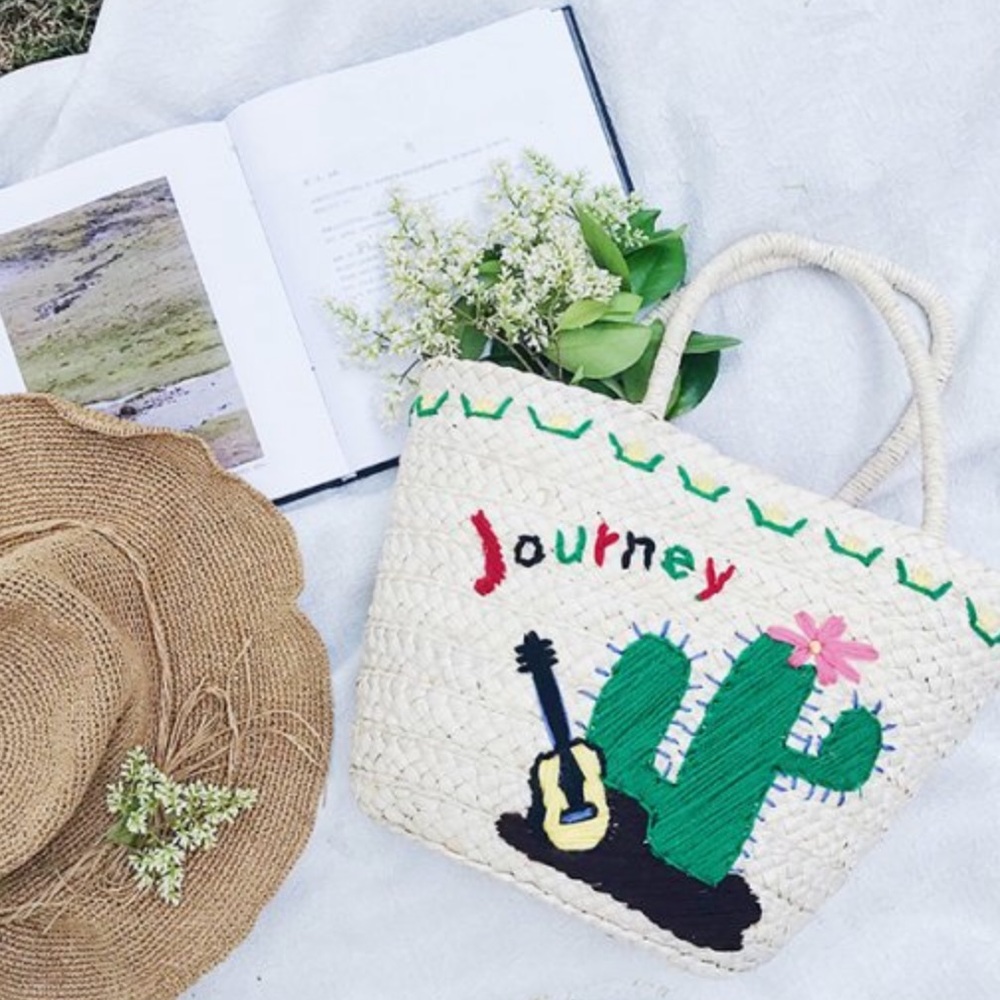 CACTUS ”JOURNEY” STRAW BAG